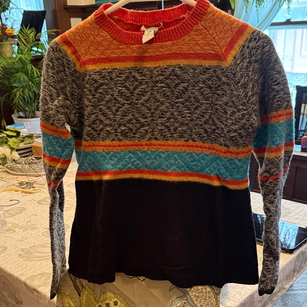 Sundance Colorful Crew Neck Sweater
